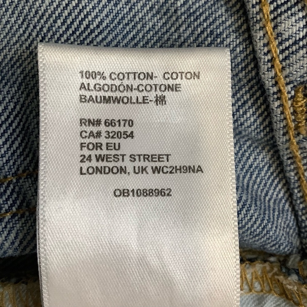 URBAN OUTFITTERS BDG Slim Straight Jeans High Rise Blue Cotton 27 - Picture 12 of 13